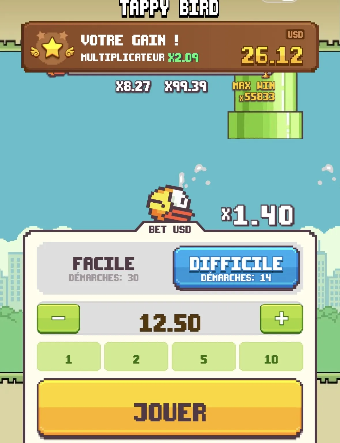 Comment jouer à Tappy Bird : notre déroulé pas à pas Comment jouer à Tappy Bird : notre déroulé pas à pas