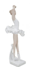 Décoration en résine Ballerine Dancing B Blanc / Nude, l8xA8xH23 cm