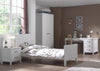 Ensemble de meubles de chambre à coucher et MDF, pour les enfants 4 pièces Lewis et White, 200 x 90 cm
